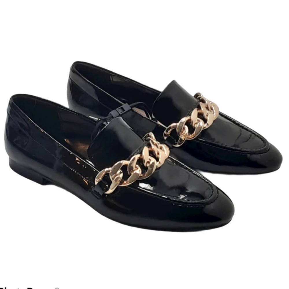 NWT ZARA Black Loafers. Size 39